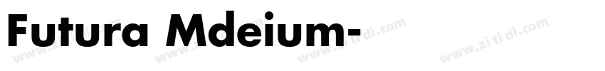 Futura Mdeium字体转换